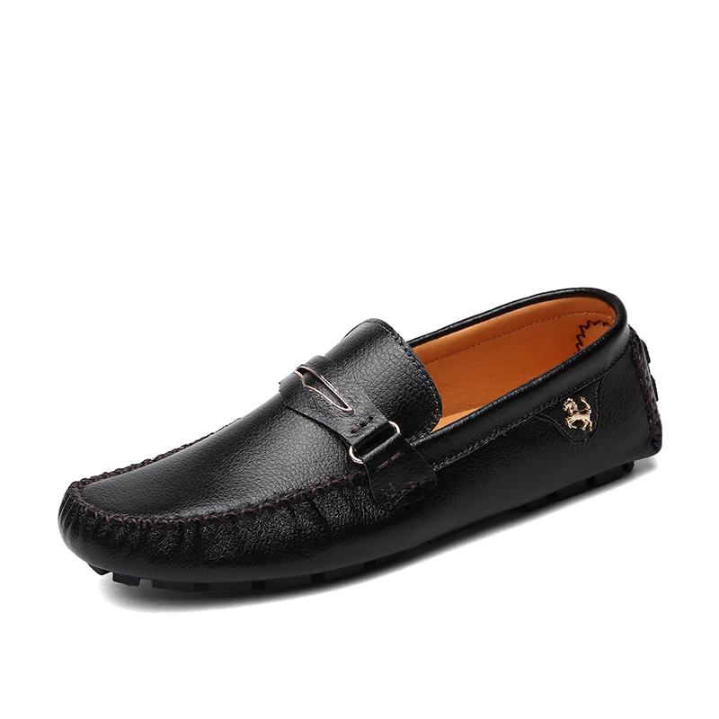 Scarpe Uomo in Vera Pelle Italiana Mocassini Moda Slip-On Piatte Scarpe da Guida Uomo Marca Classica di Lusso Leggero Morbidi Mocassini da Uomo