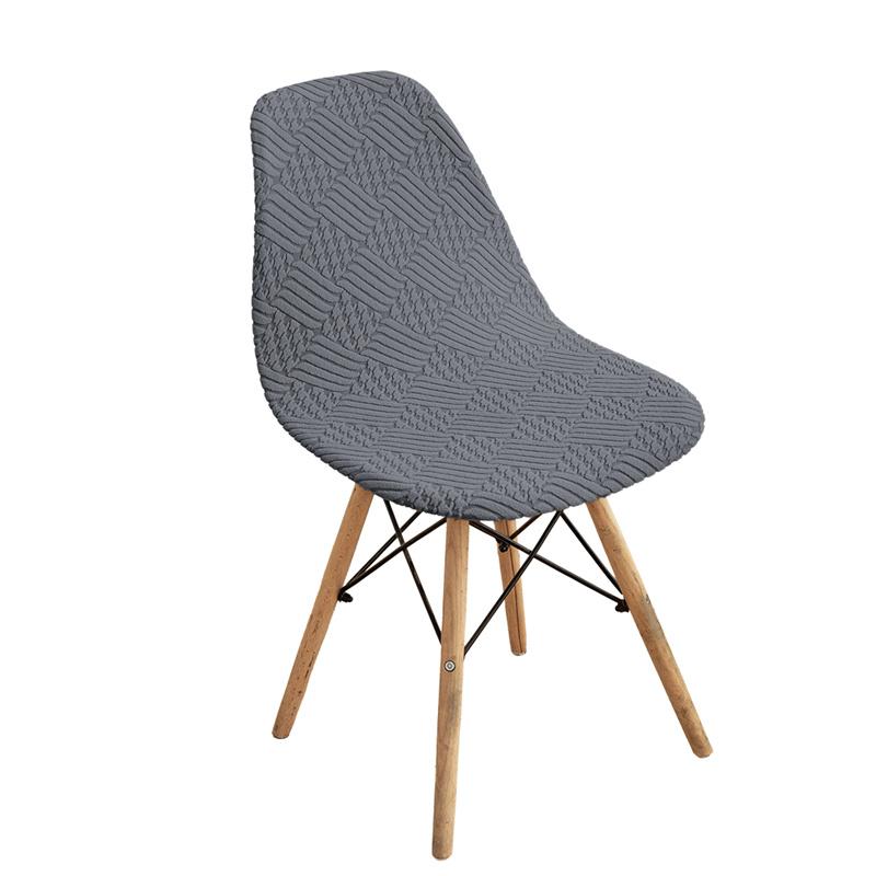 

1/4/6 шт. Жаккардовый чехол на стул-ракушку, однотонный, эластичный чехол на стул без подлокотников, эластичный чехол на сиденье для столовой, дом, отель, вечеринка, банкет 1PC chair cover