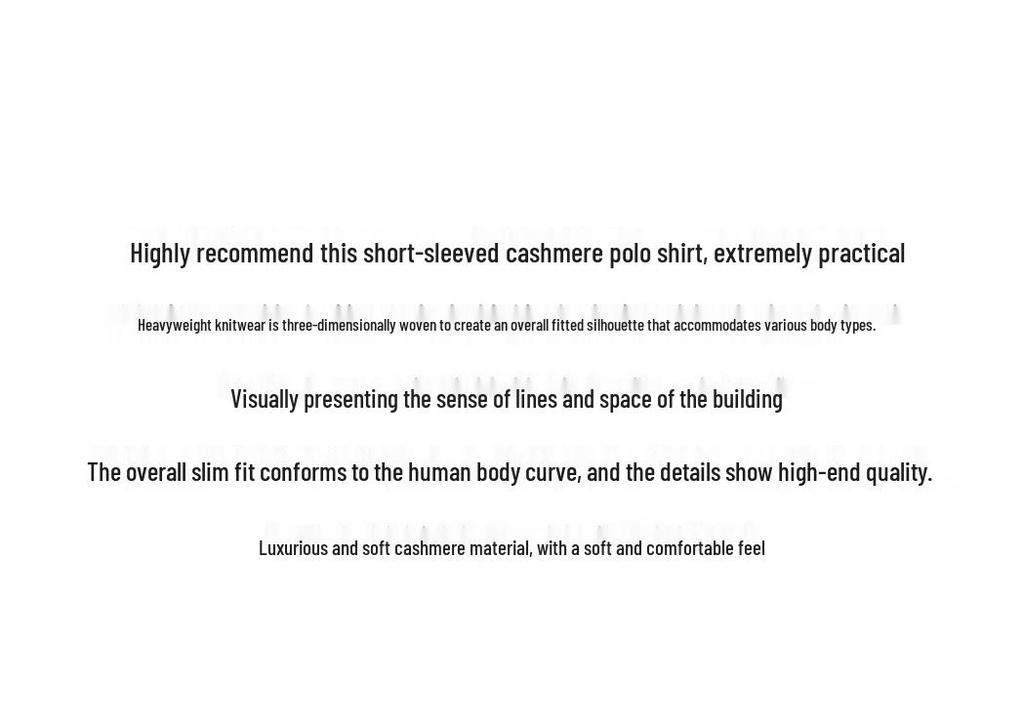 2026 Autumn Women's Cashmere Short Sleeve Cable Knit Polo Sweater Top