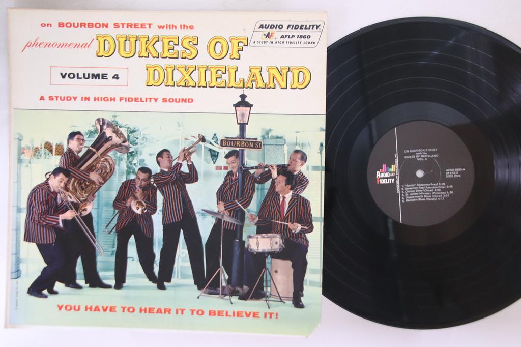 LP Record DUKES OF DIXIELAND - On Bourbon Street With The Dukes Of AFSD5860 AUDIO  FIDELITY US Jazz Used