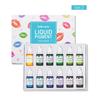 DIY Lipgloss Flüssigpigment Set Hausgemachte Lippenstiftfarben Herstellung Farbstoff Essenzöl Tropfen Färbeset für Lipgloss DIY Gebrauch