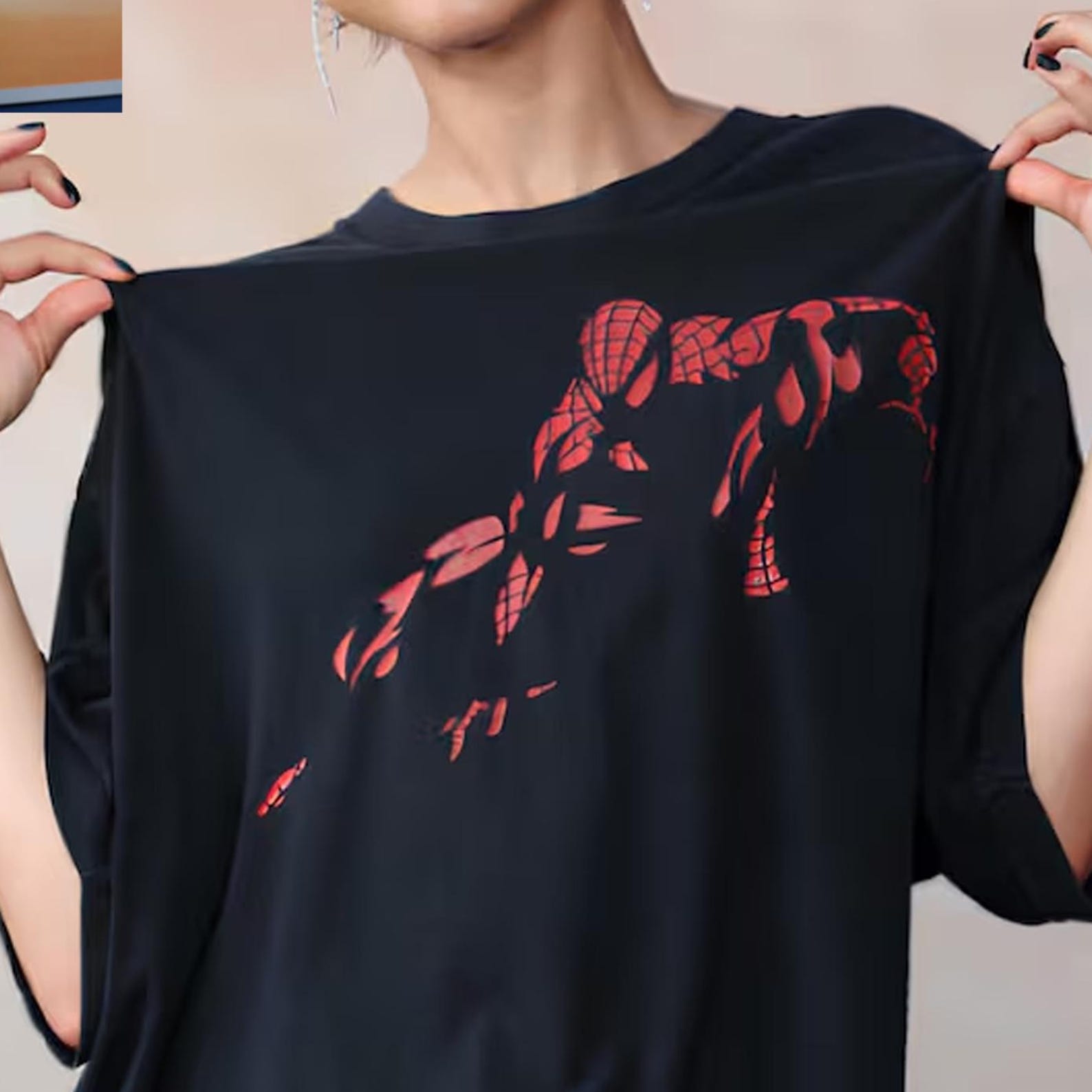 Zendaya Spider Man Shirt, Zendaya Premiere T-Shirt, Vintage Red Spider Graphic Tee, Oversized Streetwear Shirt, Aesthetic Superhero Tee Gift XL
