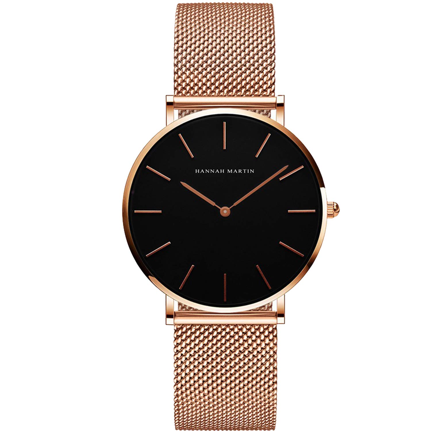 

RORIOS Women s Watch - Stylish, Classic, Simple, Business, Mesh Band, Popular, Cute, Analog Watch, Quartz, Stainless Steel, Gold