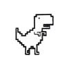 Cartoon Pixel Dinosaur Brooch: Trendy Metal Badge and Bag Accessory