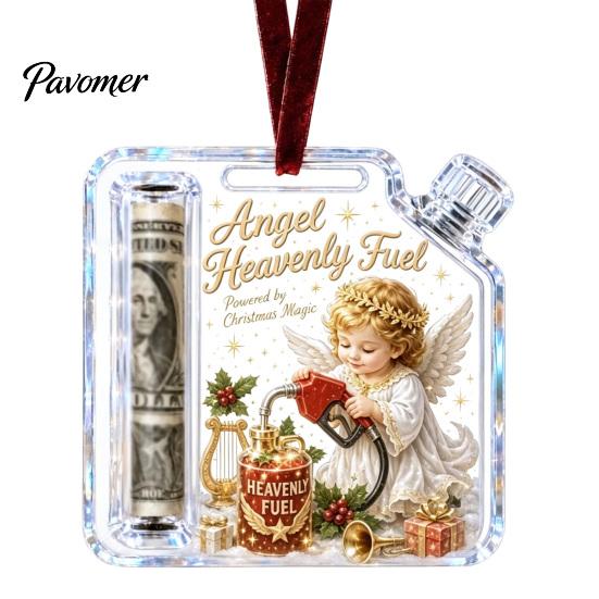 Feiertagsgeld-Geschenkhalter Weihnachts-Geld-Schmuckstück, Acryl für Bargeld, Einzigartiges Geschenk Lustige Weihnachtsbaum-Hänge Dekoration, Geschenke Party-Mitgebsel Karte