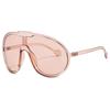 Integrated Conjoined Sunglasses Summer Oversized HD Lens Shades New Y2K Vintage Round Sun Glasses Outdoor Uv Protective Goggles
