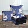 Custom Cartoon Plush Throw Pillow Blanket with Fleece Lining