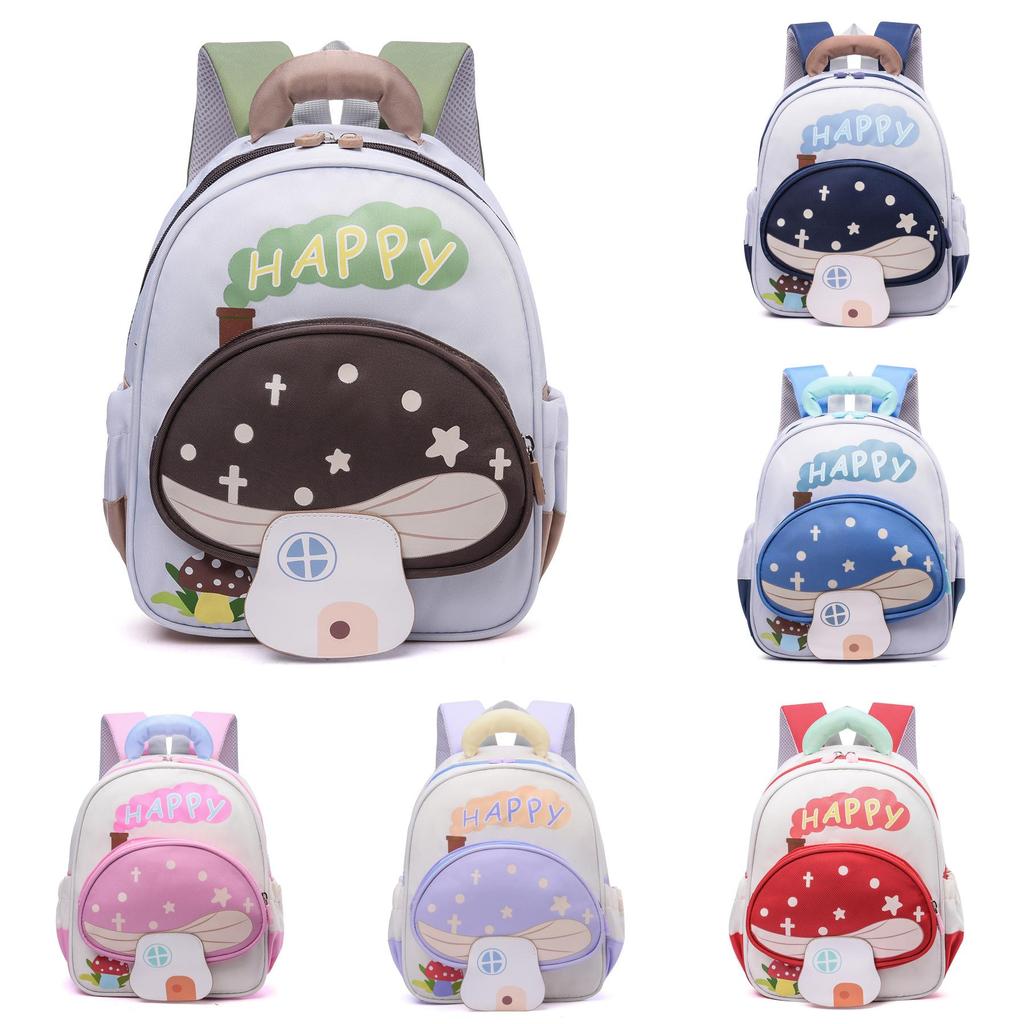 Light And Spacious Toddler Backpack With Cartoon Print For School And Outings