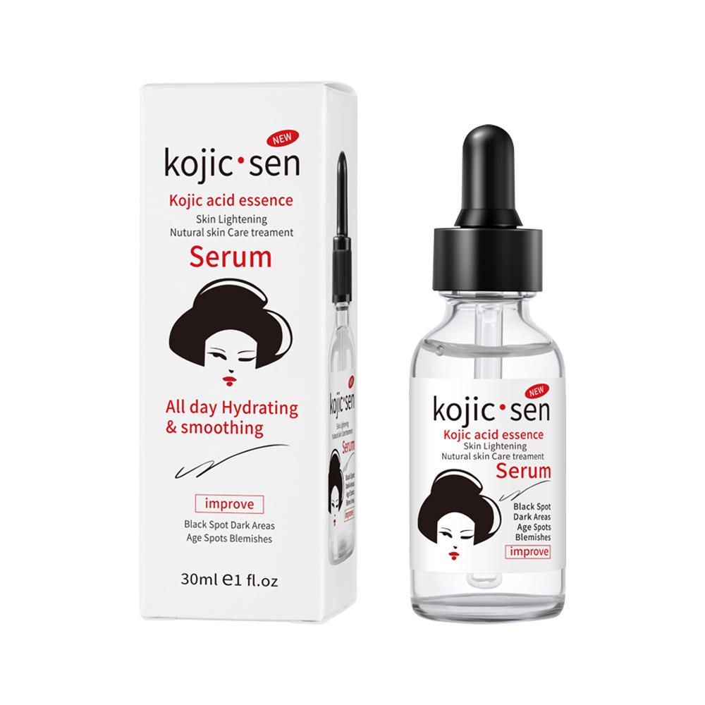 

Kojic Acid Essence Brightens Skin Repairs Fine Lines Moisturizes Hydrates Easy Absorb Softens Even Tone Face Care красный