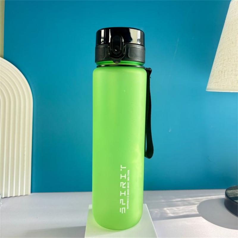 1L Sports Water Bottle High Capacity Plastic Fitness Portable Leakproof Drinking Bottle Camping Hiking Sports Cups