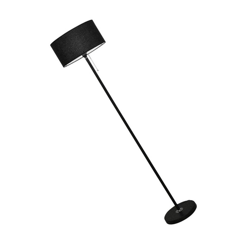 LED Floor Lamp Simple Decorative E27 Floor Standing Bedside Lamp with Fabric Lampshade for Bedroom