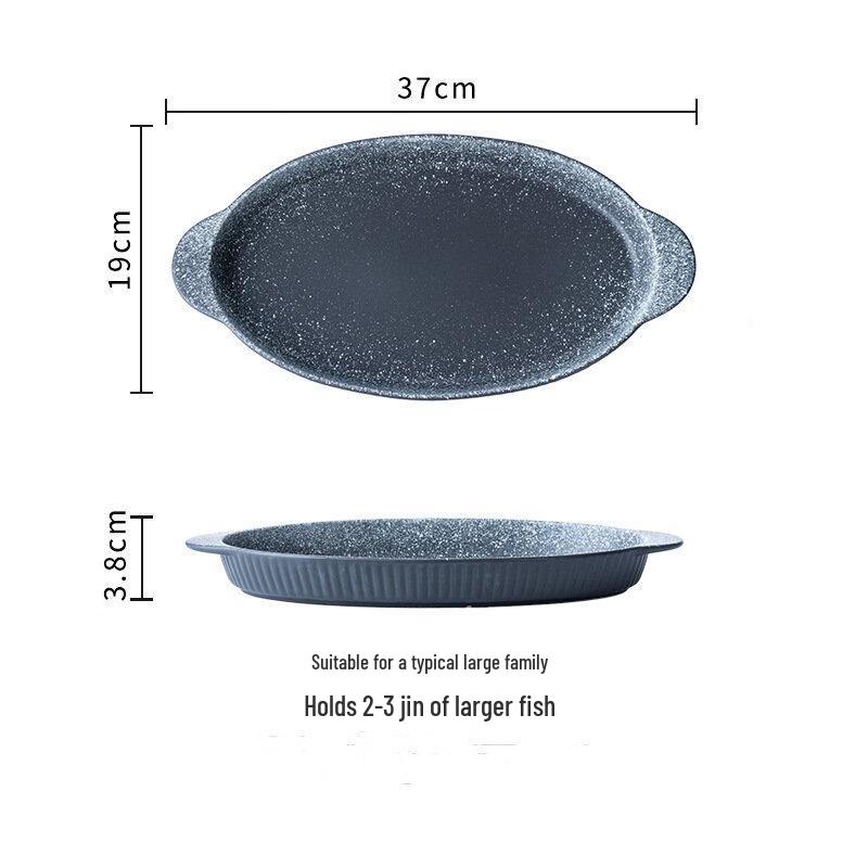 ZISIZ Ceramic Fish & Serving Plate