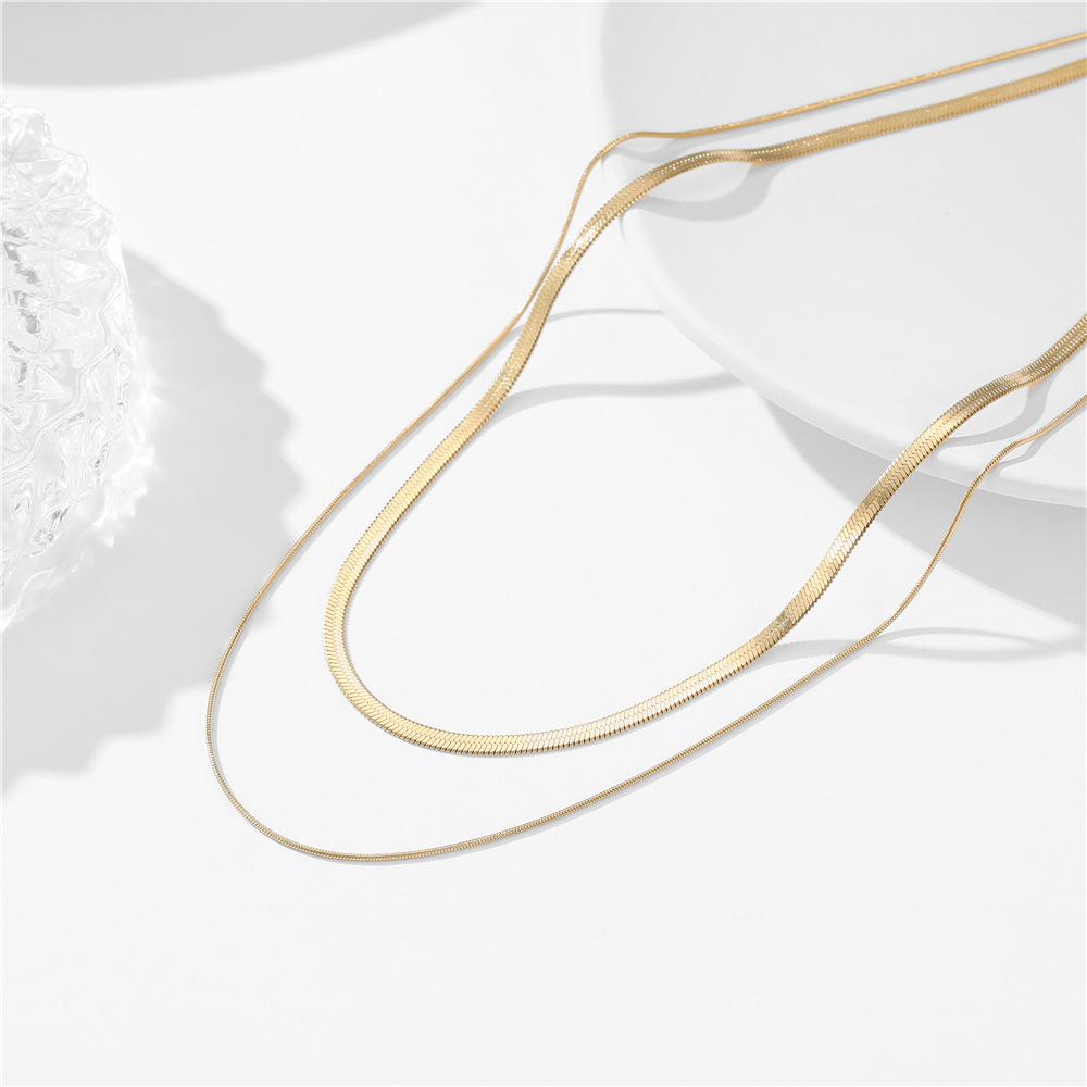 Schlangenkette Nischen-Vielseitige Halskette Damen-Premium-Schlüsselbein-Kette