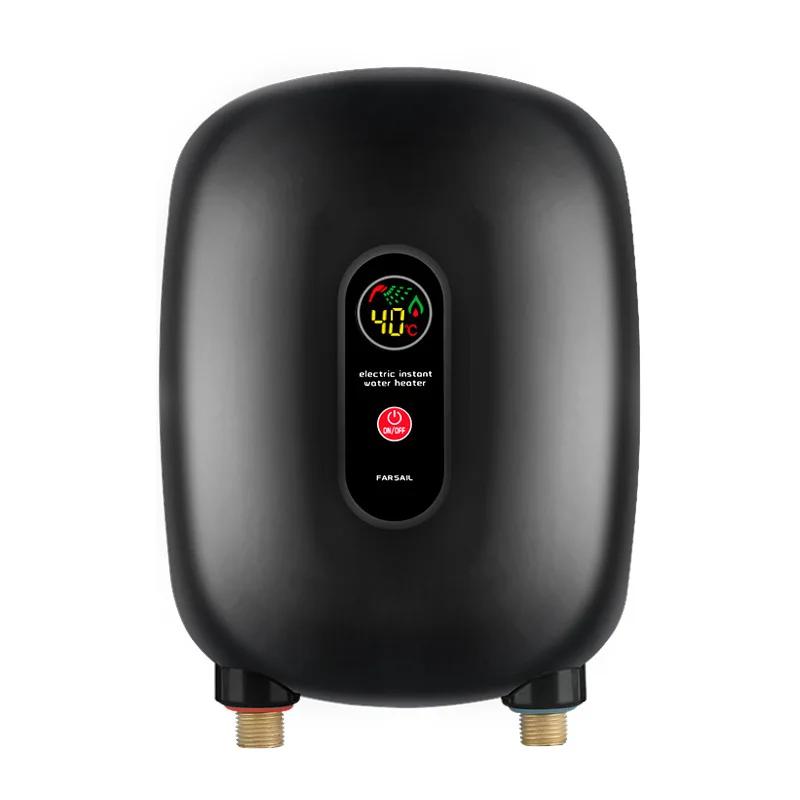 220V Fixed Frequency Water Heater Tankless Instant Water Heater Home Bathroom Kitchen Fast Heating