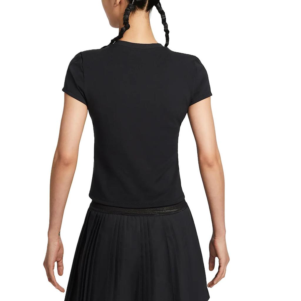 Nike Comfortable Stylish Skin-Friendly Soft Short Sleeve Tennis Shirt Women tops Black HQ2995-010