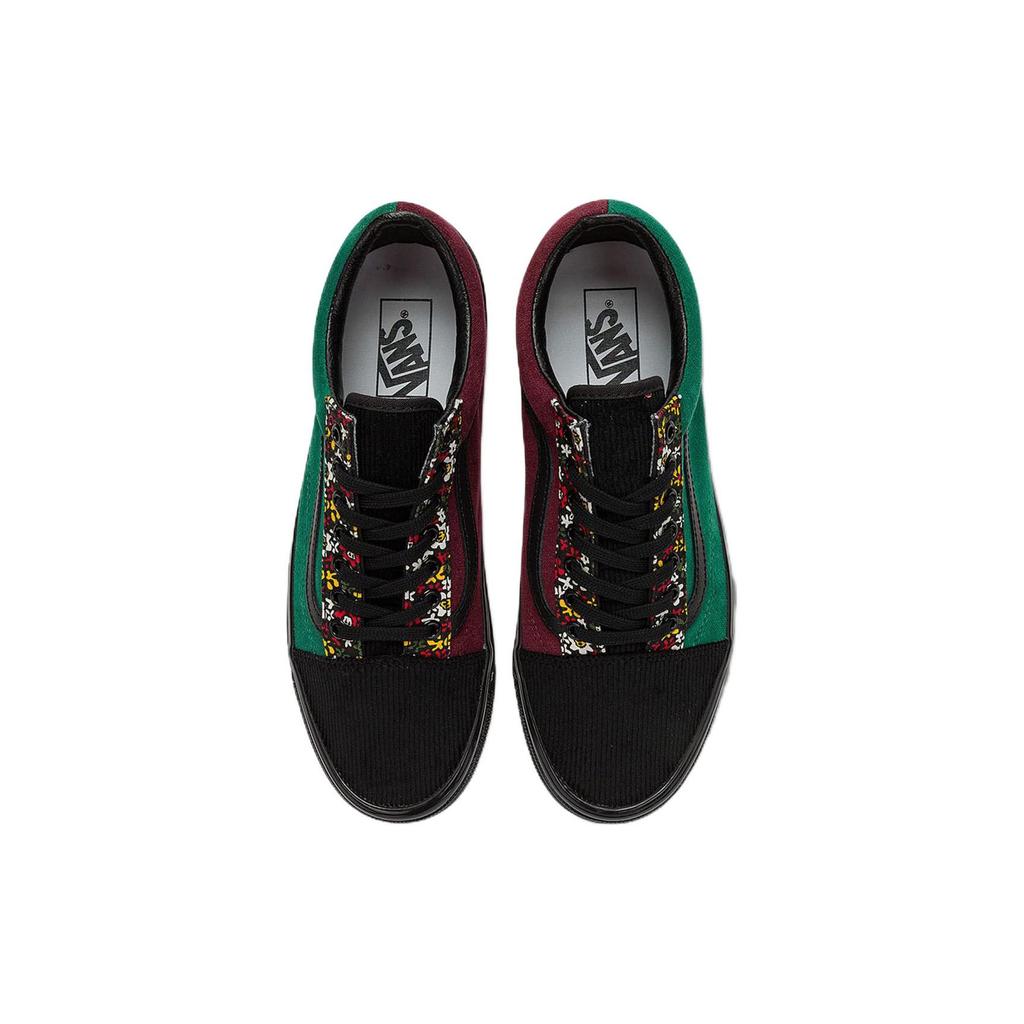 Vans Old Skool 36 DX Anaheim Factory - Velvet Floral Unisex Sneakers Multi-Color Velvet-Red Green VN0A4BVQRGR