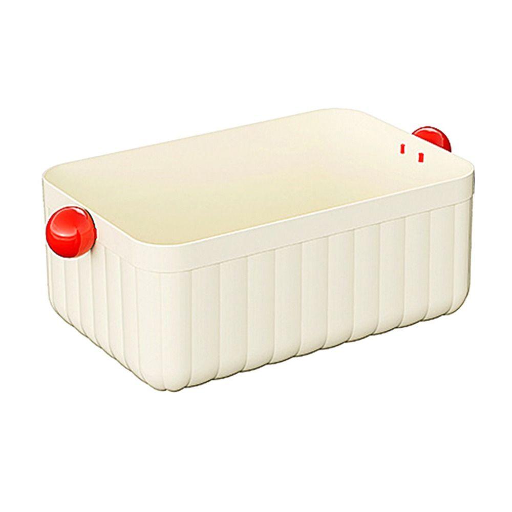 

Dopamine Cosmetics Storage Box Stackable Desktop Storage Boxes Desk Organizer Box Home Office белый