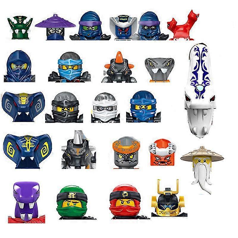 Mini Ninja Bausteine Figuren Bausteine Spielzeug Skelett Goldene Soldaten Schlangen Krieger Samurai Anime Filmserie Spielzeug für Jungen