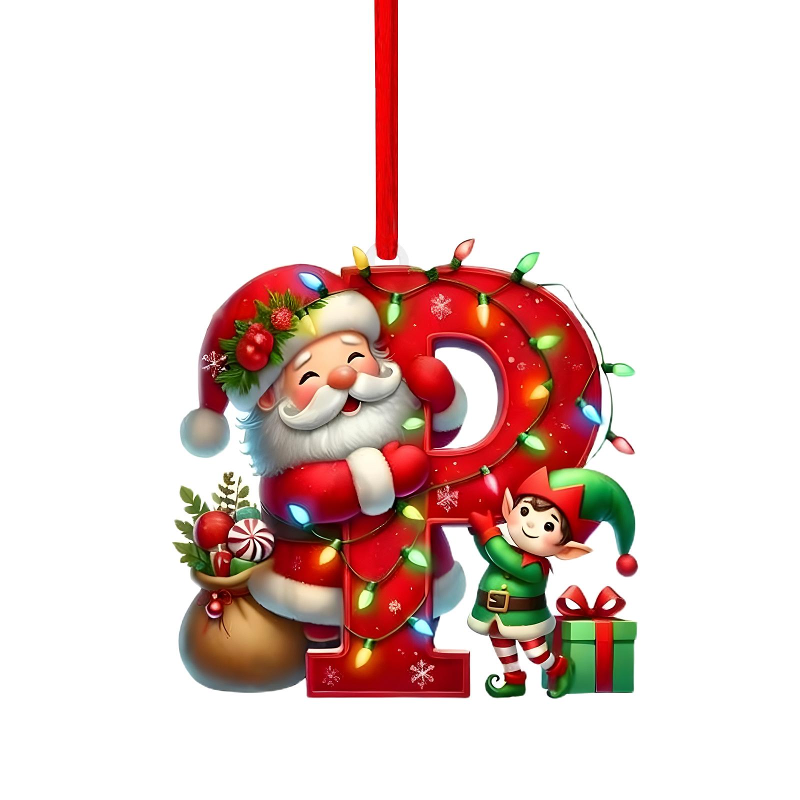 

26 букв,Рождество,Украшения,Акрил,1 One Size