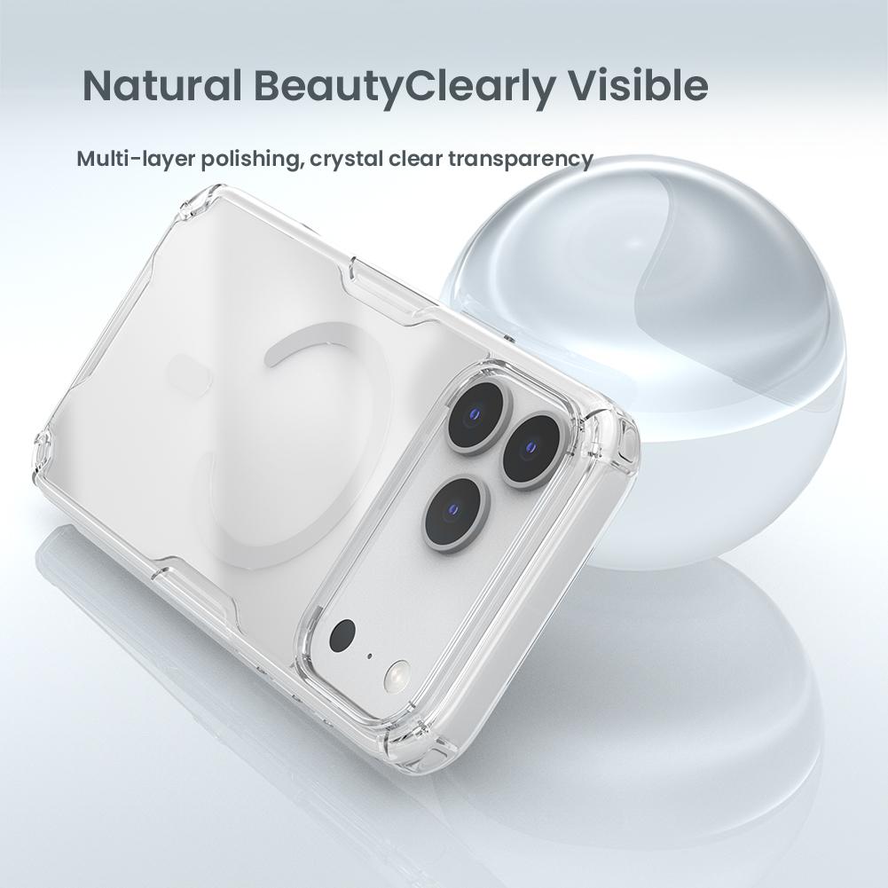 Nillkin MagSafe Case For iPhone 17 Pro Max  Air 16 15 14 Plus Nature TPU+PC Magnetic Transparent Hard Cover
