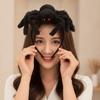 Furry Spider Headband Flexible Halloween Head Hoop Plush Hairband  Candy Giving