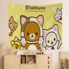 RRilakkuma Cartoon Anime Printed Large Wall Tapestry Art Science Fiction Room Home Decor Decor Blanket