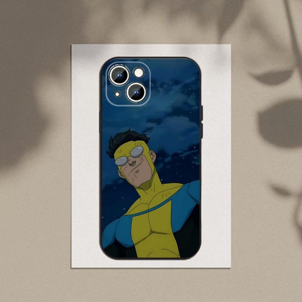 I-Invincible-Cartoon  Phone Case Phone Case For Apple iPhone 15,14,13,12,11,XS,XR,X,8,7,Pro,Max,Plus,mini Silicone Black Cover