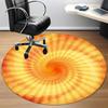 1pc Spiral Sunburst Chair Carpet for Office,  Soft and Durable Office Rug for Interior Decoration, Perfect for Office Yy251227088
