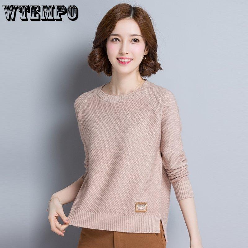 

Весенняя одежда, универсальный свободный утепленный свитер с короткими и длинными рукавами, женский пуловер, базовое пальто