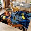 Batman Action Pose Carpet For Playroom Bedroom Living Room Sofa Home Decorkids Game Area Rug Nonslip Floor Mat
