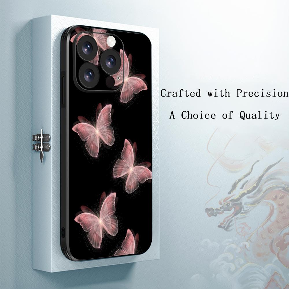 

Fashion personal Butterfly pattern design Phone Case For iPhone 16 16e 15 14 13 12 11 Plus Mini Pro Max Soft Shockproof Cover iPhone 11