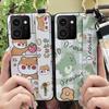 Ring Cartoon Phone Case For Nokia HMD Skyline Shockproof Waterproof Lanyard Kickstand Wristband Anti-knock Protective
