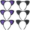 Plastic Cats Ear Headband For Cosplay Party Costume Daily Wear Hairhoop Comfortable Face Washing Hairband for Women