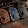 Handmade Genuine Leather Key Case Cover for New Cadillac CT5 CT4 Retro Car Key Fob Holder Protector
