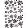 Removable Christmas Snowflake Window Stickers - Static Decals for Holiday Decoration