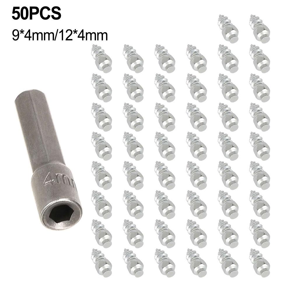 Anti-Slip Nails Tire Spikes Traction Inserts Compact Size Options