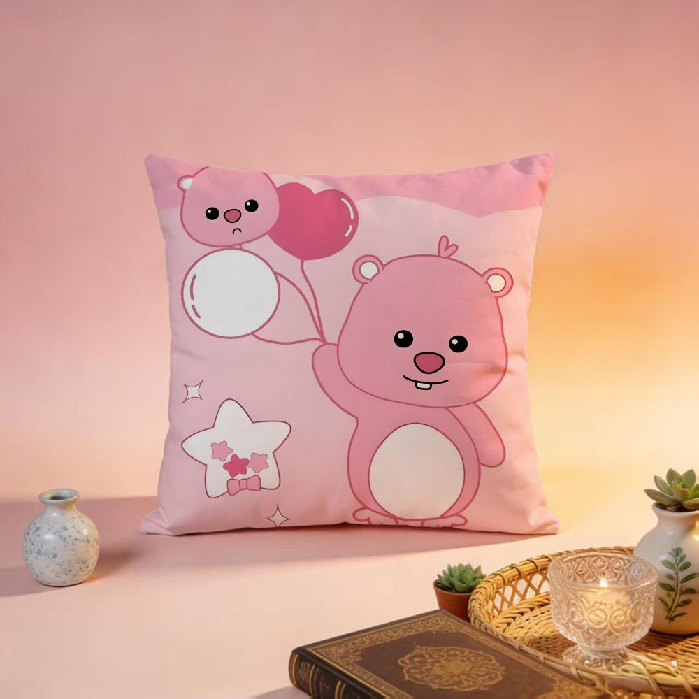 Trending LLoopyable Cushion Cover Premium SkinFriendly Pillow Case MultiPurpose for Home Office Travel