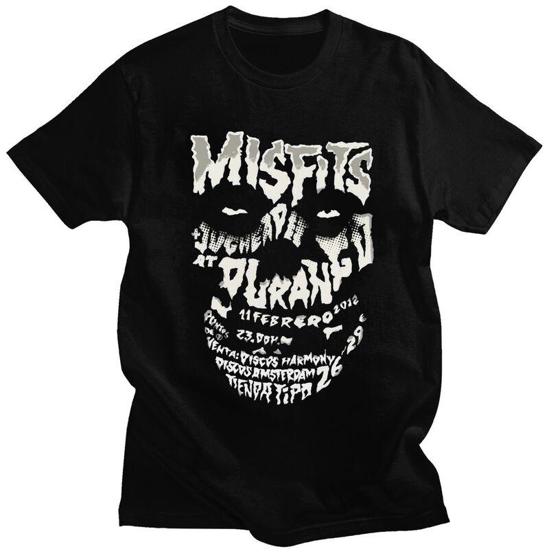 

Custom Cool Horror Punk Rock Misfits Skull T Shirt Men Pure Cotton T-shirt Tees Fashion Tshirts - Men s Summer Cotton Graphic... S разноцветный