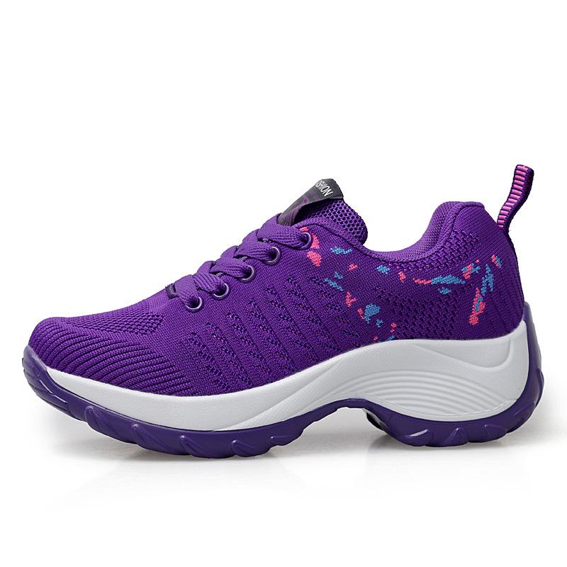 

Большие размеры повседневные дышащие женские кроссовки на платформе кроссовки удобные сверхлегкие модные спортивные туфли 42