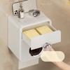 Punch-Free Toilet Tissue Box Plastic Paper Towel Holder Roller Tissue Holder  Bathroom