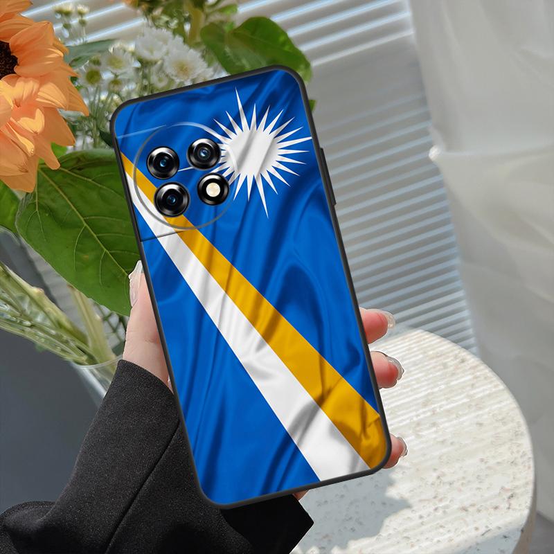 

Marshall Islands Flag Case For OnePlus Nord 5 CE 2 3 4 Lite N20 N30 OnePlus 13T 13R 15 13 12 11 10 10T 8T 15R Cover OnePlus Nord CE4Lite