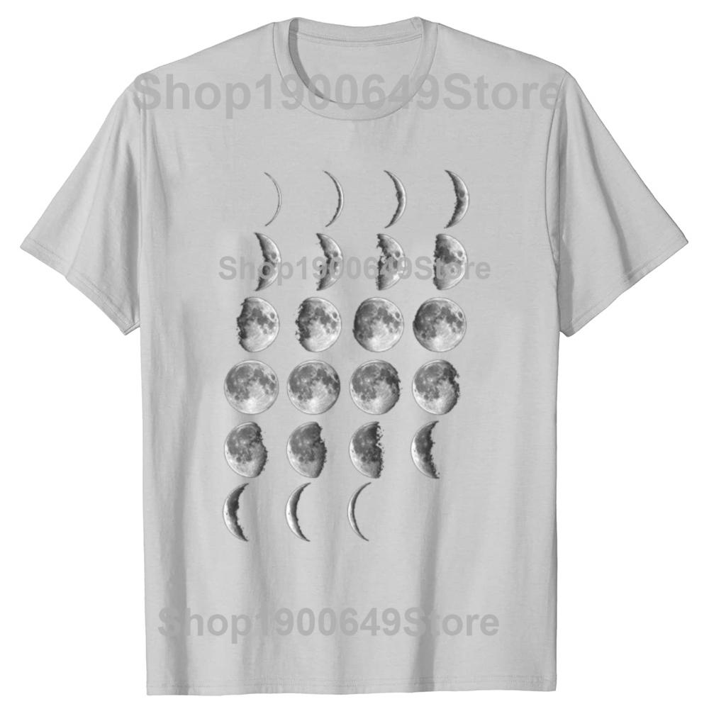 Funny Science Teacher Moon Phases Scientist Graphic Tshirt Men Fashion Casual Tshirt 100 Cotton Loose Oversized T Shirt Summer
