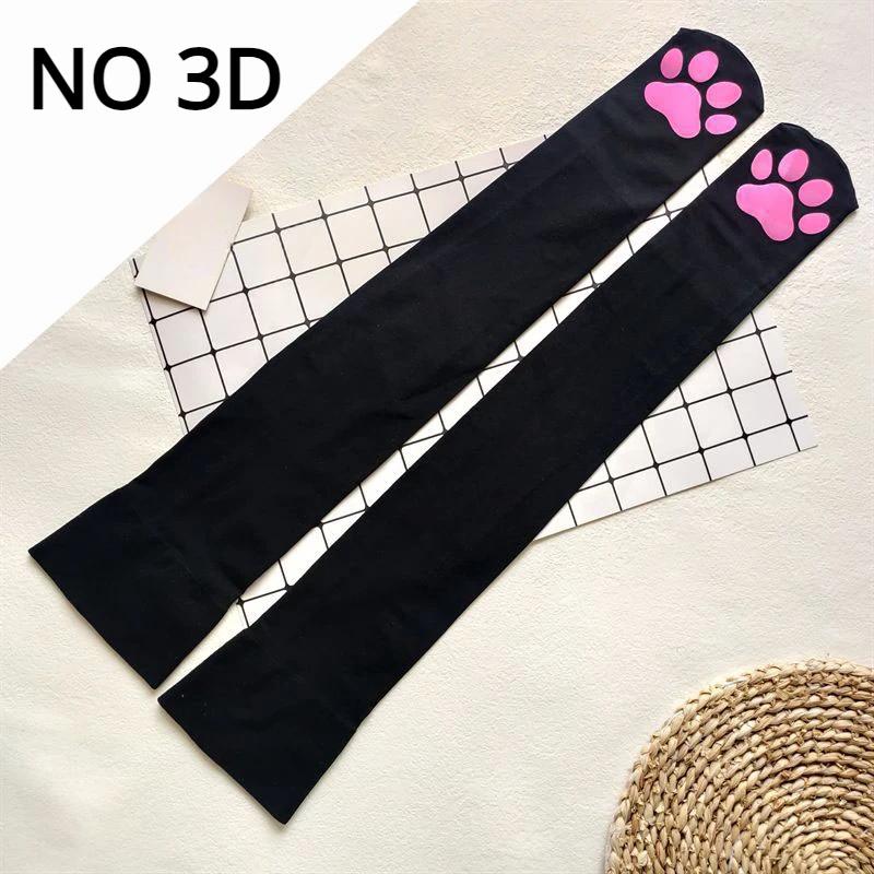 Gothic Lolita Thigh High Socks Women Harajuku Stockings Female Lingerie 3D Cat Claw Long Socks Sexy Compression Stockings Fall