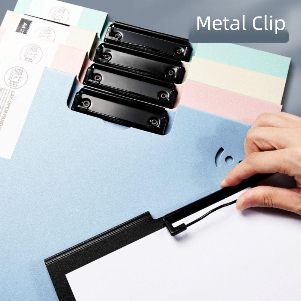 New Multifunction A4 File Folder Thickened Waterproof Exam Paper Storage Clip Writing Pad School Office