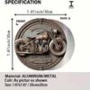 1 Pc Round Metal Wall Art Decor for Office Living Room Patio (20x20 Cm)