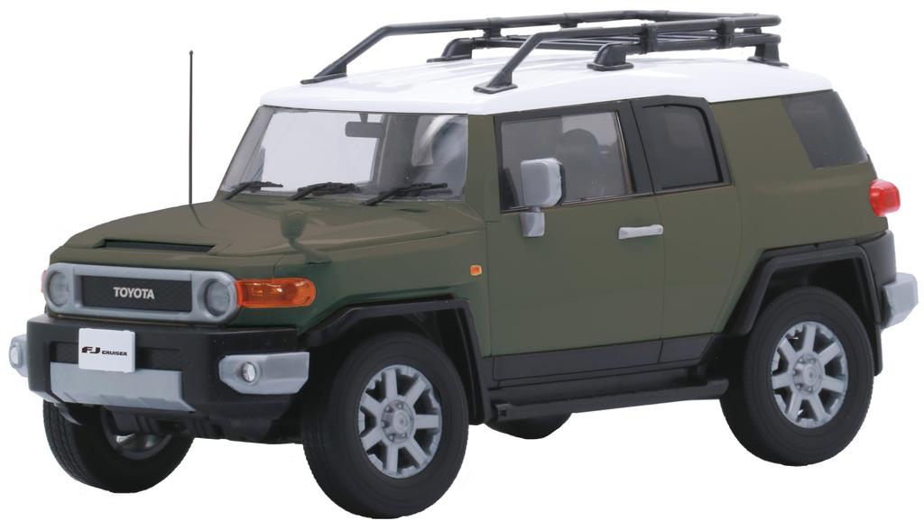 Fujimi Model 1/24 Scale NEXT Series No. 9 EX-6 Toyota FJ Cruiser (Two-Tone Dark Green) NX-9 EX-6