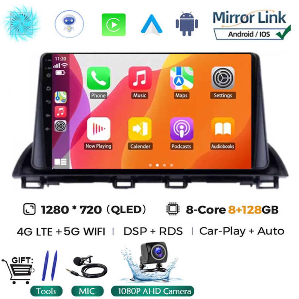 For Mazda 3 Axela 2014 - 2019 Android 14 Car Radio Multimedia Radio Player GPS Navigation Video Stereo Audio Head Unit 2DIN DVD