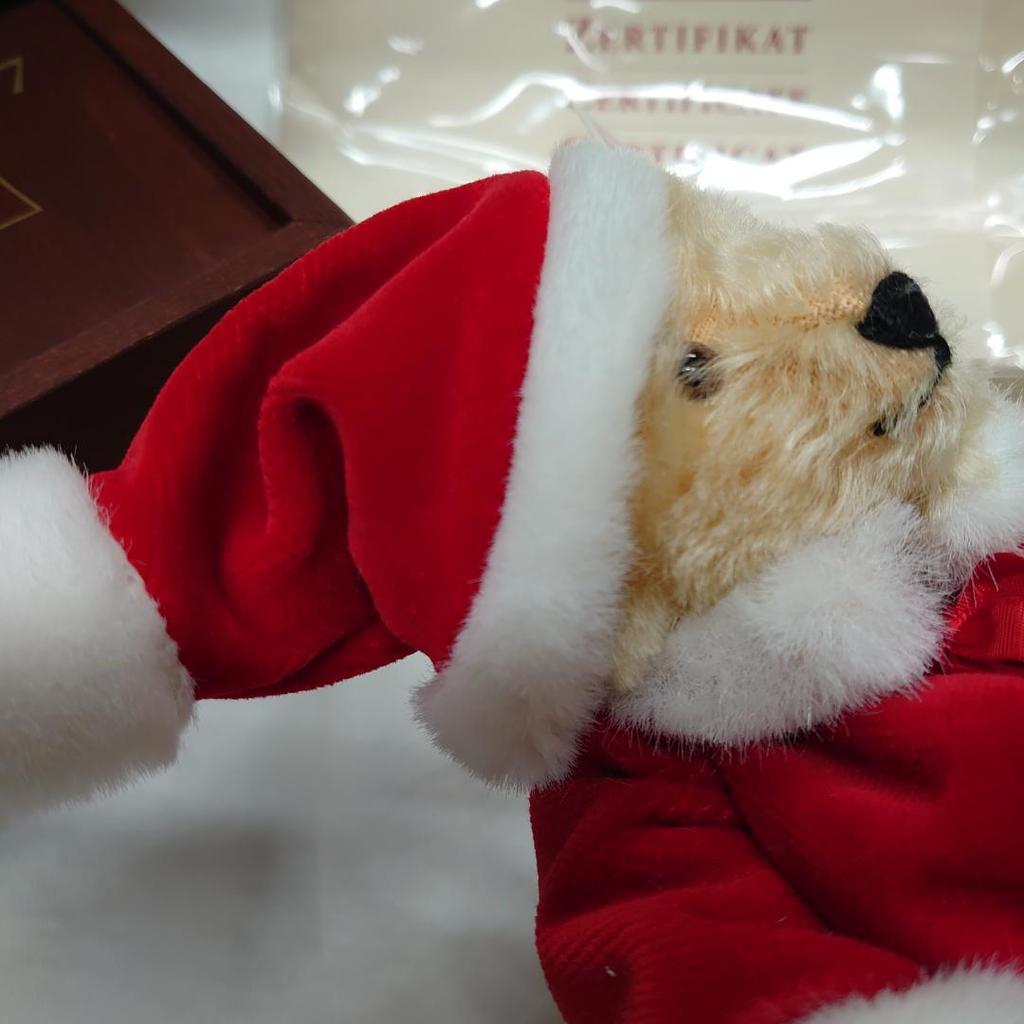 [USED] Steiff Little Santa '97 Teddy Bear 1997