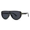 Trendy Futuristic Round Flat Sunglasses Cross-Border Popular European and American Concept Stylish Lh295