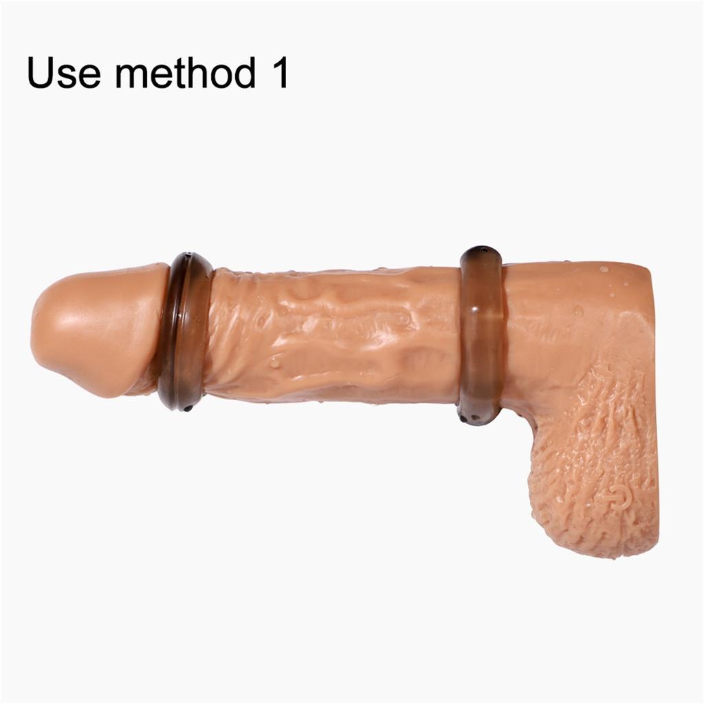 Couple Lover Sexy Play Games Ring Men Soft Silicone Time Delay Ring